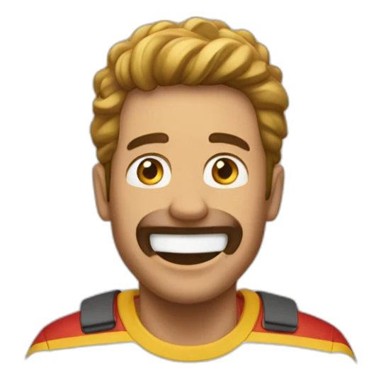 A Guy which is happy because there is a McDonald’s behind him sticker