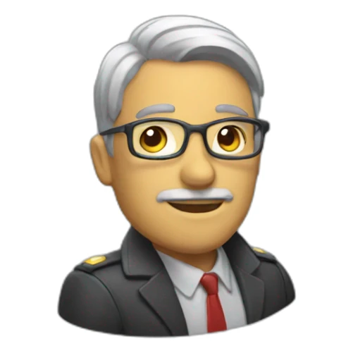 Persona mayor leyendo sticker