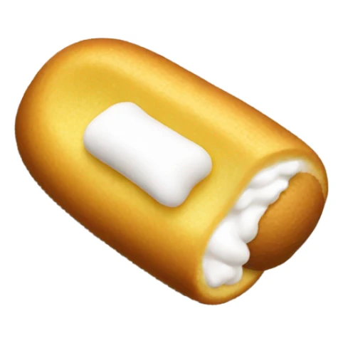 Twinkie with lots of cream  sticker