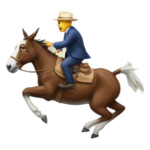 Voter jumping off of mule.  sticker