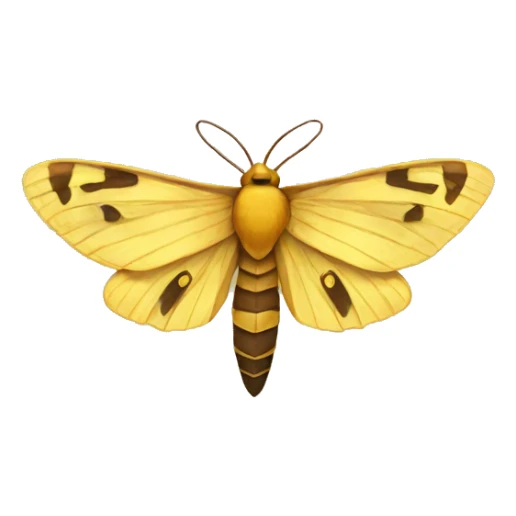 golden sun moth sticker