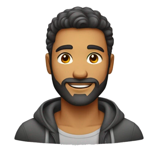 Homem moreno,sem barba,cabelo liso para o lado, casaco vermelho  sticker