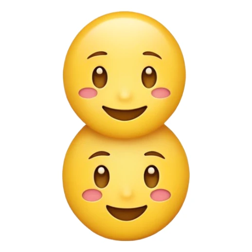 Cartoon emoji with just the characters X and 1 sticker