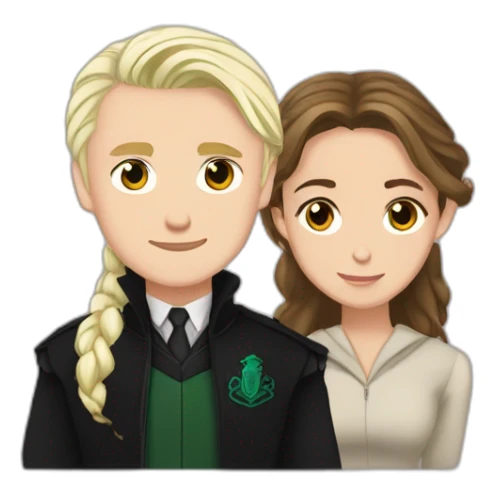 Draco Malfoy and Hermione Granger sticker