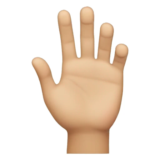 finger swiping up palm facing away sticker