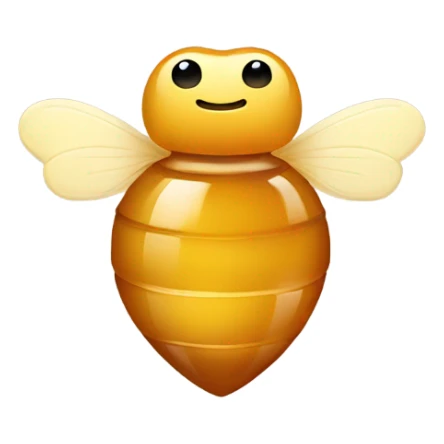 Honey heart emoji sticker