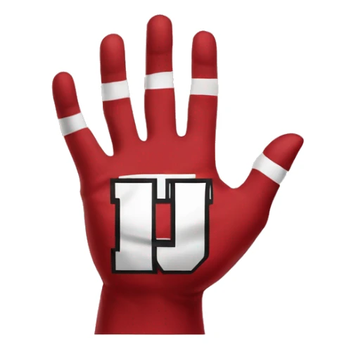 Utah Utes football u shape hands sticker