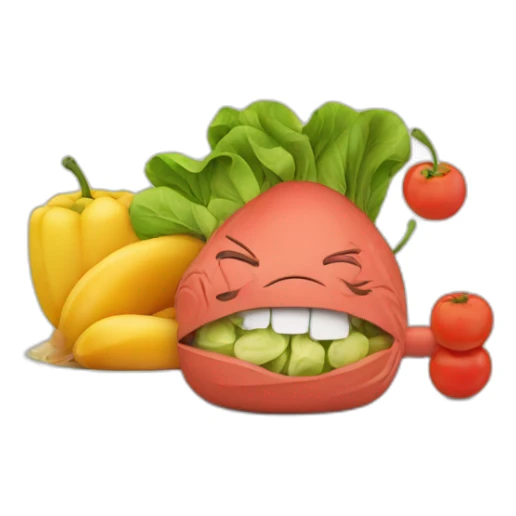 muscle and healthy food sticker