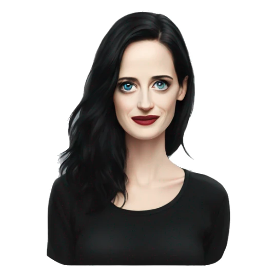 Eva Green in black shirt sticker
