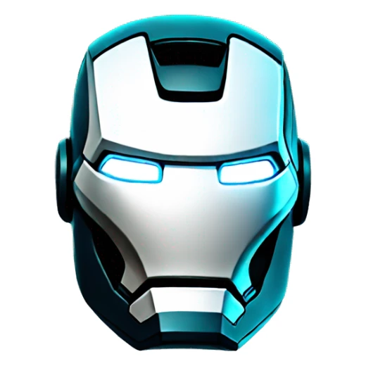 iron man head lighting neon sticker
