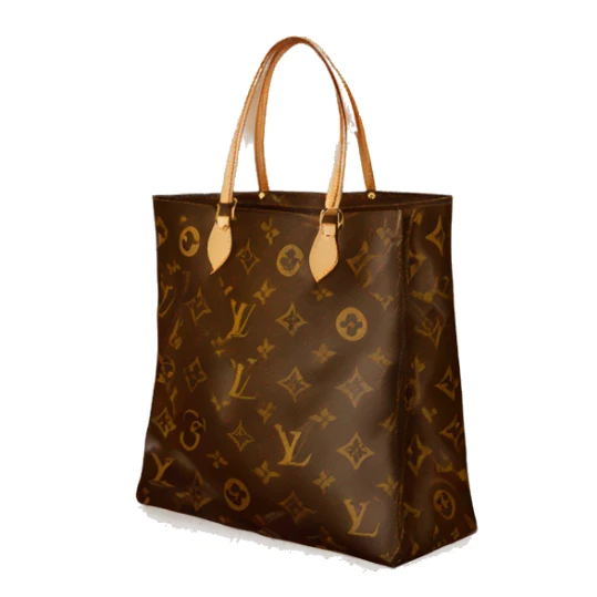 louis vuitton shopping bag, the bag's print is the letters ST sticker