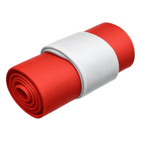 MMA hand wraps object icon, rolled boxing wraps, fabric texture, 3D cartoon, mobile game icon style, centered, clean background, no text, no watermark
 sticker