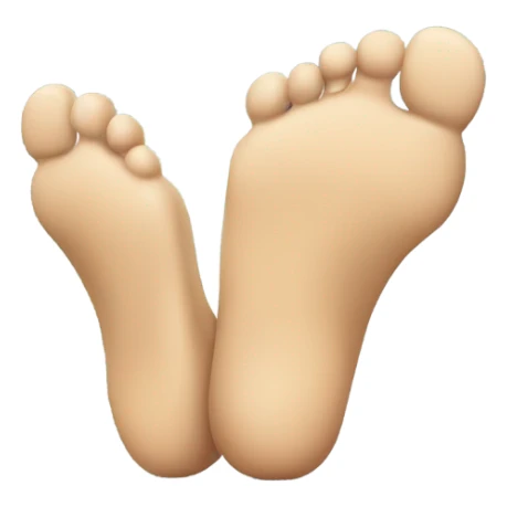 Giggling feet up  sticker