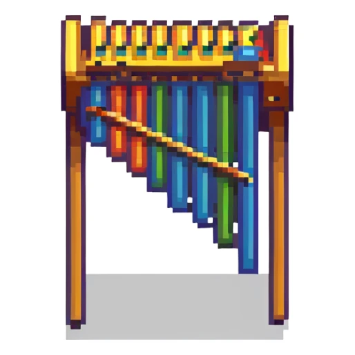 thai xylophone, traditional musical instrument sticker