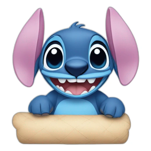 Stitch Disney faisant un cœur avec les doigts sticker