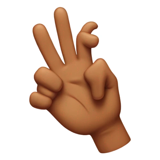 Peace sign in front of tongue emoji  sticker