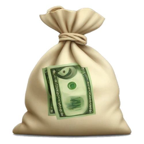 Bag of money  sticker