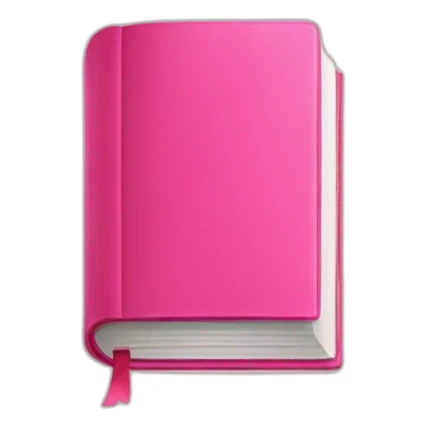 Pink book sticker
