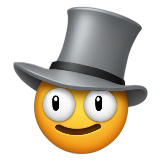 gray bitcoin coin retro disney character cylinder hat sticker