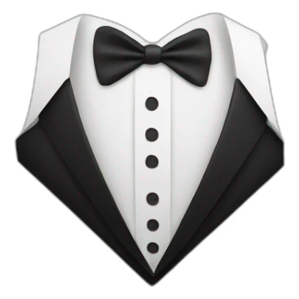 Paper sheet with the tuxedo sticker