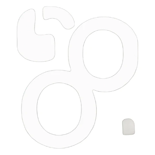 create 2 letter c's one ontop the other and is inverted sticker