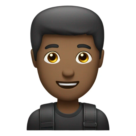 Black men’s messenger bag emoji, minimalist style, simple rectangular shape, adjustable strap, no details or logos, transparent background. sticker