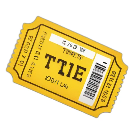 rubbish of tickets sticker