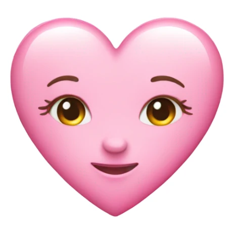 Baby pink love heart with sparkles  sticker