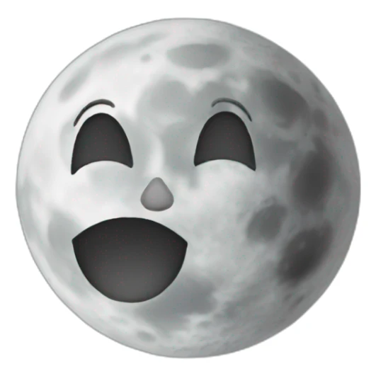 Moon sticker