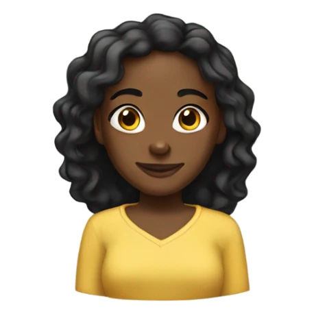 Black Christian girl sticker