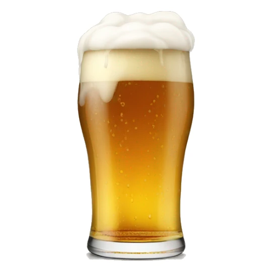 A juicy pint of Beer lightly flowing over the top  sticker
