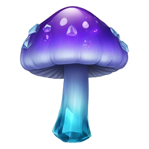 Crystal mushroom  sticker