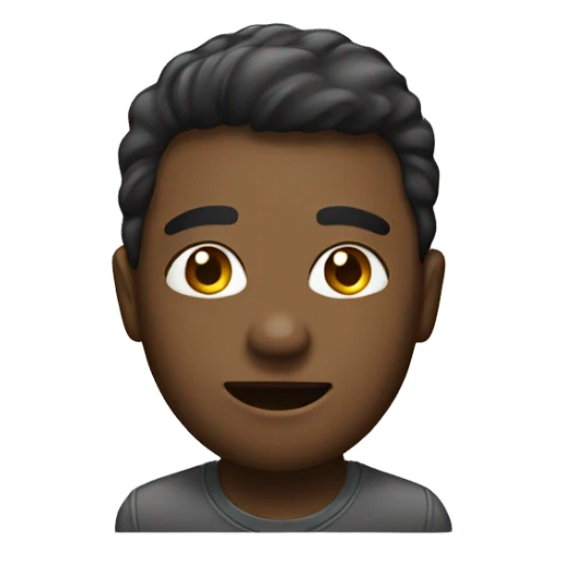 Emoji with a picture on the back  sticker