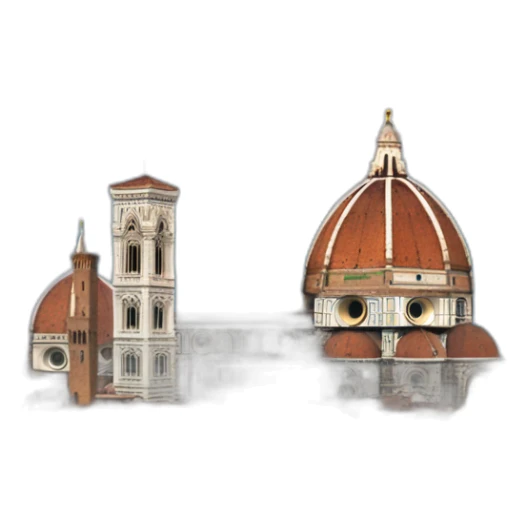 The duomo of Florence from the boboli garden sticker