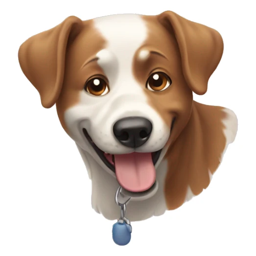 two happy dog sticker