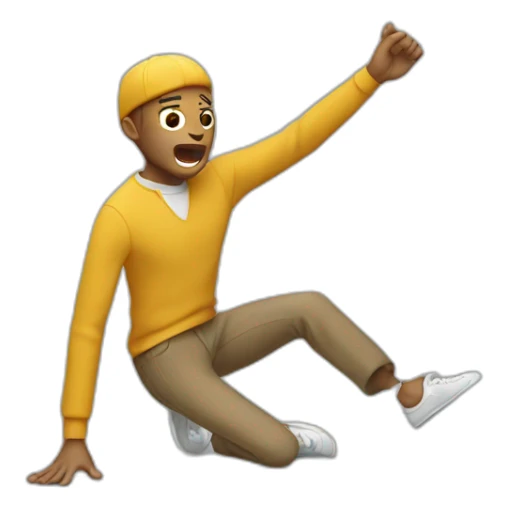 homme qui fait un dab sticker