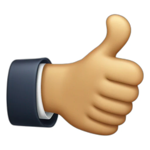 Donald Trump thumo Up realistic sticker