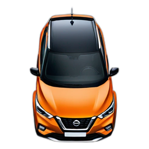 Nissan kicks 2022 front color blue Electric roof black sticker