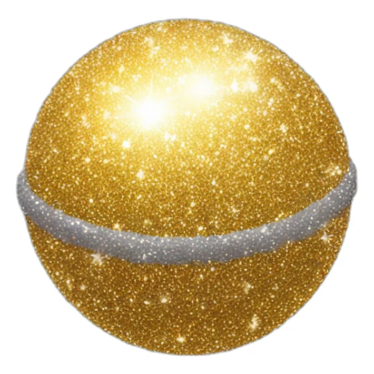 Sparkling ball sticker