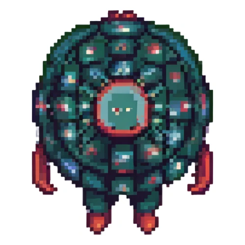 network marketing professional, pixel art style, small character with network nodes, retro digital look sticker