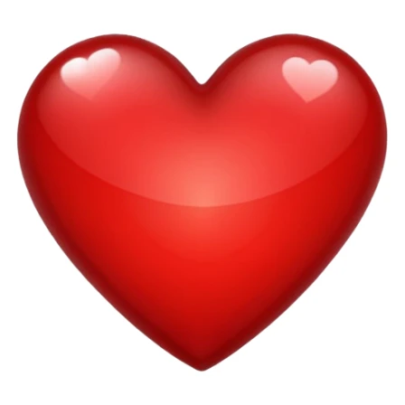 white and red jewel heart sticker