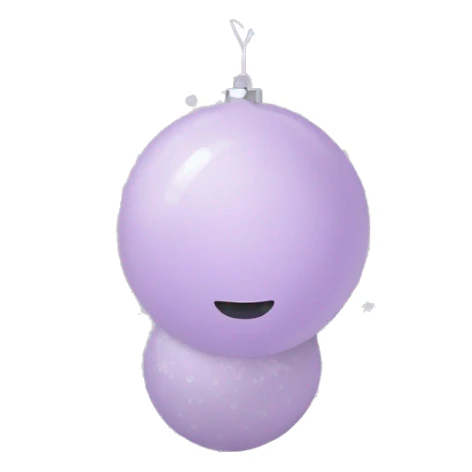 Pale purple Christmas  sticker