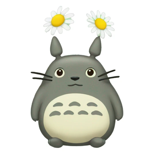totoro daisy sticker