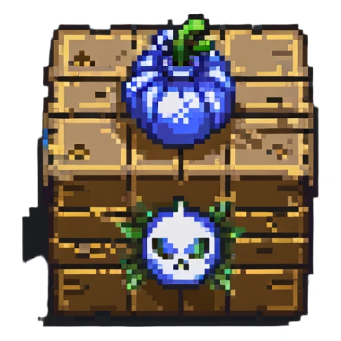 power up crate with bomb symbol for a video game sticker