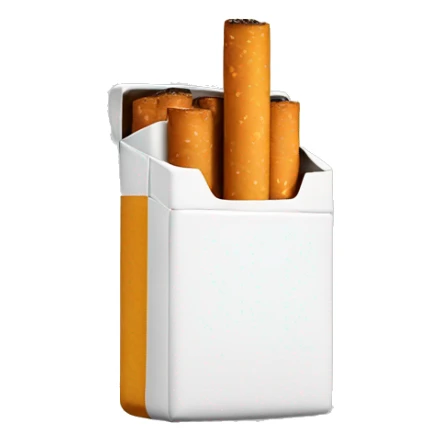 Pack of cigarettes sticker