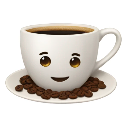 An in love cup of coffee sticker