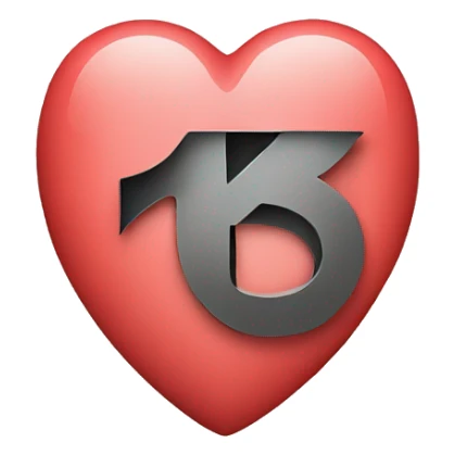 letter k in heart sticker
