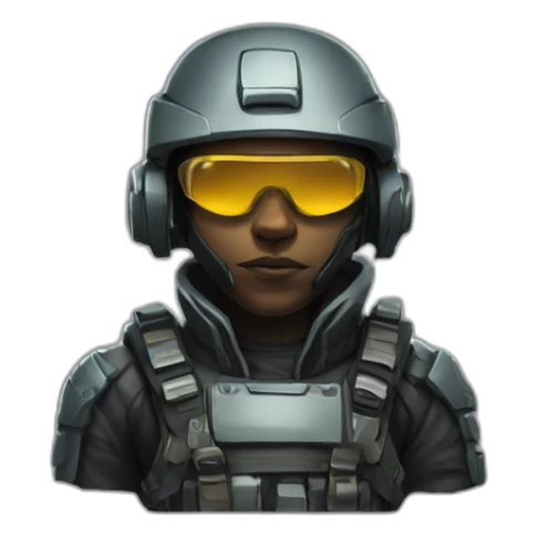 cyberpunk corporation soldier sticker