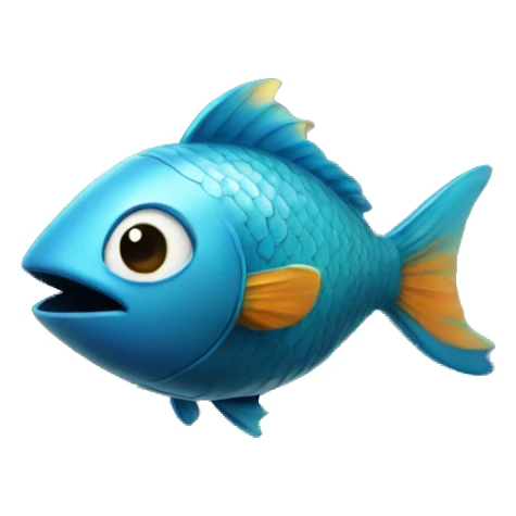 Fish in space play football  sticker