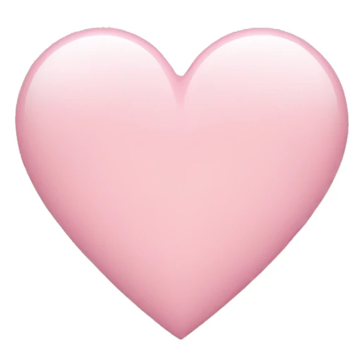 Light pink heart sticker